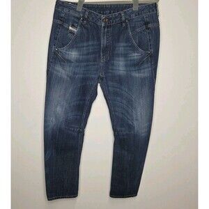 Diesel Fayza Relaxed Boyfriend Streetwear Denim Jeans SZ 31x32 Barrel Leg